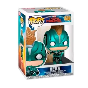 FUNKO POP! Marvel: Capitana Marvel Vers with Helmet #434 Exclusive