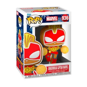 Funko Pop! Marvel: Marvel Holiday - Gingerbread Captain Marvel #936