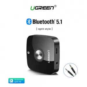 Receptor de Audio UGREEN Bluetooth 5.1 Aptx HD 2 en 1 Jack 3.5mm