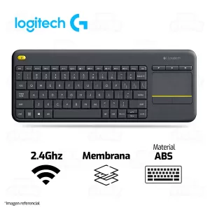 TECLADO LOGITECH K400 PLUS CON TOUCHPAD INALAMBRICO MEMBRANA