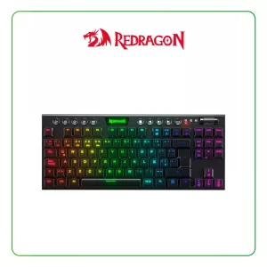 TECLADO REDRAGON HORUS TKL K621 | INALAMBRICO | MECANICO | LOW PROFILE | SW-RED | RGB | NEGRO