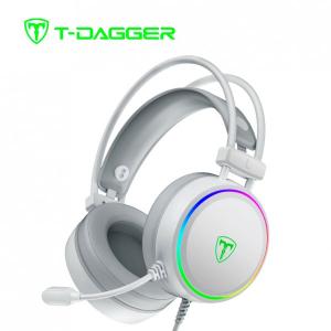 AUDIFONO T-DAGGER SONA T-RGH304W | USB | 7.1 | RGB | BLANCO