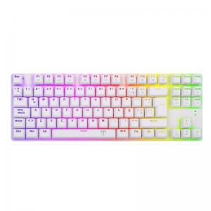 TECLADO T-DAGGER BORA T-TGK315 | MECANICO | SW-RED | RGB | BLANCO