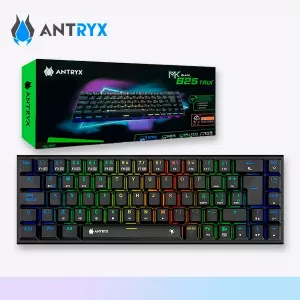 TECLADO ANTRYX MK825 | INALAMBRICO | MECANICO | SW-BLUE | RGB | NEGRO