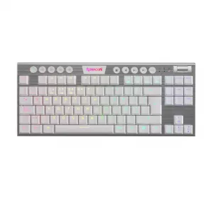 TECLADO REDRAGON HORUS TKL K621 | INALAMBRICO | MECANICO | LOW PROFILE | SW-RED | RGB | BLANCO