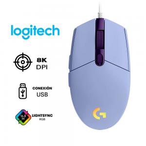 MOUSE LOGITECH G203 LIGHTSYNC | 8,000 DPI | RGB | LILA