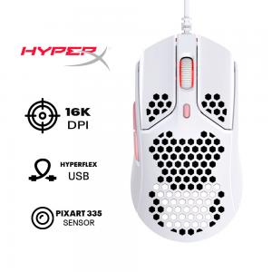 MOUSE HYPERX PULSEFIRE HASTE | 16,000 DPI | RGB | BLANCO