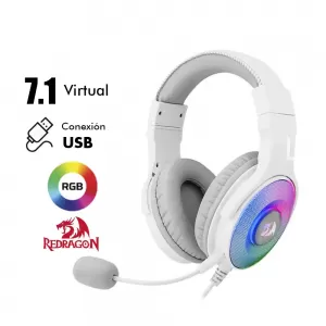 AUDIFONO REDRAGON PANDORA H350 | USB | 7.1 | RGB | BLANCO