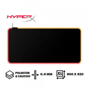 MOUSEPAD HYPERX PULSEFIRE MAT RGB | XL | 900 X 420 | 0.4MM