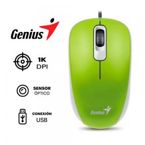 MOUSE GENIUS DX-110 | 1,000 DPI | VERDE