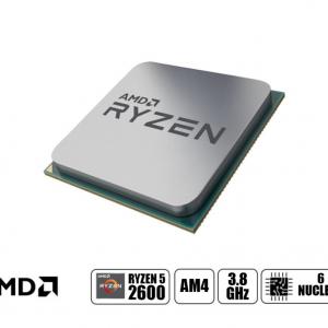 PROCESADOR AMD RYZEN 5 2600 AM4, 3.4GHZ, 16MB, 6 NUCLEOS, OEM