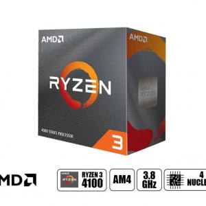 PROCESADOR AMD RYZEN 3 4100 AM4, 3.8GHZ, 4MB, 4 NUCLEOS, OEM