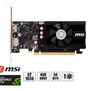 TARJETA DE VIDEO MSI GT1030 4GB DDR4 NVIDIA LP OC 64BITS