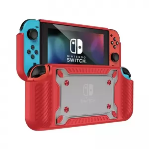 FUNDA PARA NINTENDO SWITCH OLED CON PORTAJUEGOS