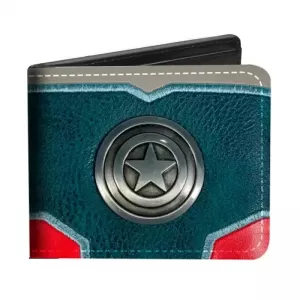 BILLETERA TEMATICA MARVEL ESCUDO CAPITAN AMERICA