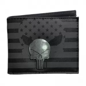 BILLETERA TEMATICA MARVEL PUNISHER LOGO