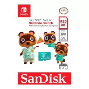 MEMORIA MICRO SD SANDISK 512 GB NINTENDO SWITCH ANIMAL CROSSING