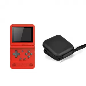 RETROCONSOLA PORTATIL POWKIDDY V90 + ESTUCHE ROJO