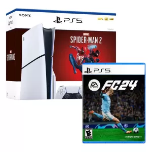 CONSOLA PS5 SLIM BUNDLE SPIDERMAN 2 + EA SPORTS FC 24