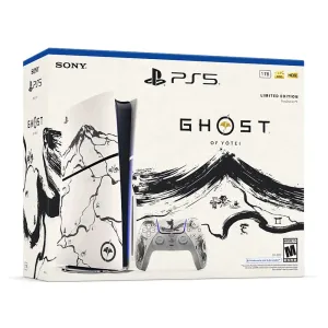CONSOLA PLAYSTATION 5 SLIM CON LECTOR EDICION LIMITADA BLACK NEGRO GHOST OF YOTEI