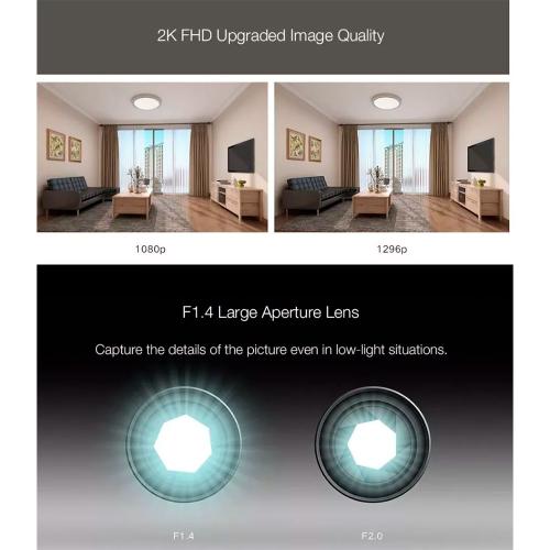 Xiaomi Mi Home 2k Pro Security Camara 360° Wifi Altavoz App