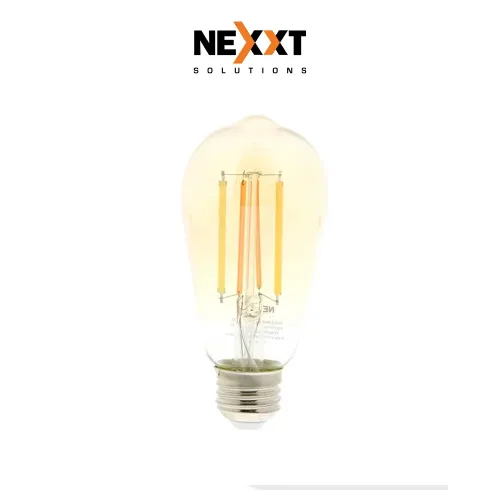 Foco vintage inteligente Nexxt NHB-A520 luz amarilla, wifi, 8w, tipo de bombilla E26/E27