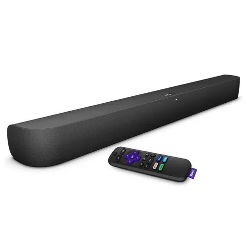 Convertidor a smart TV Roku Barra de sonido 4K/HD/HDR + control remoto