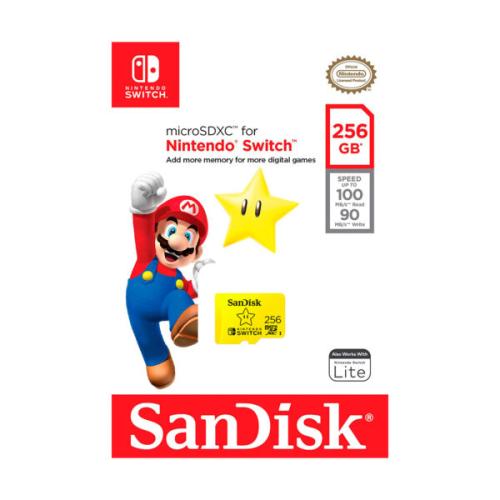 MEMORIA MICRO SD SANDISK SDXC 256 GB NINTENDO SWITCH