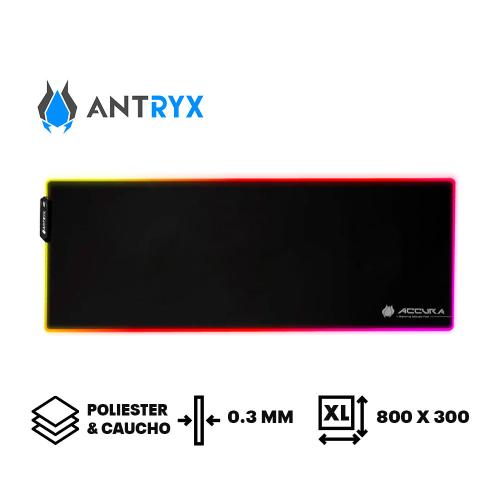 MOUSEPAD ANTRYX ACCURA 80 RGB | XL | 800 X 300 |0. 3MM