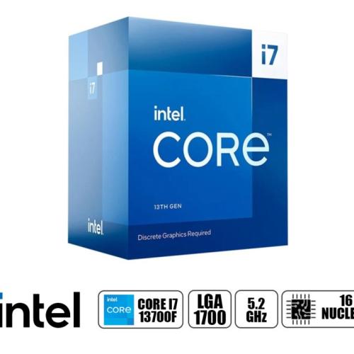 PROCESADOR INTEL CORE I7 13700F 2.1 GHZ HASTA 5.2 GHZ, 30MB, 16 NUCLEOS, NO TIENE GRAFICA INTEGRADA, LGA 1700, CON COOLER