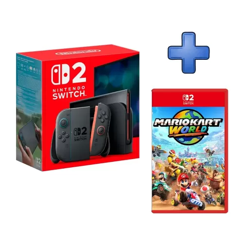 PACK CONSOLA NINTENDO SWITCH 2 + VIDEOJUEGO MARIO KART WORLD TOUR 